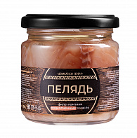 Пелядь подкопченная филе-ломтики в масле
