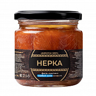Нерка слабосоленая филе-ломтики в масле