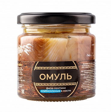картинка Омуль слабосоленый филе-ломтики в масле